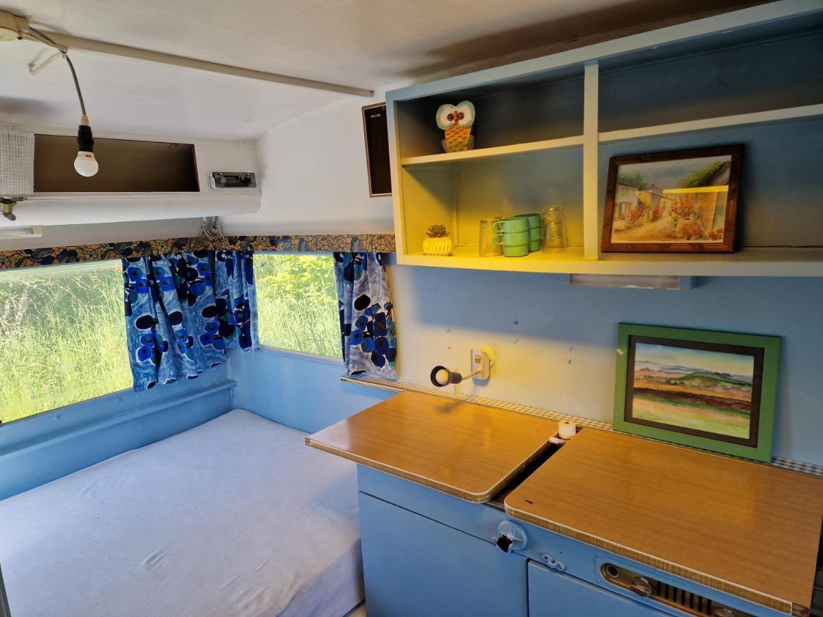 Camping La Foret Du Morvan Vintage Caravan Larochemillay Exterior photo